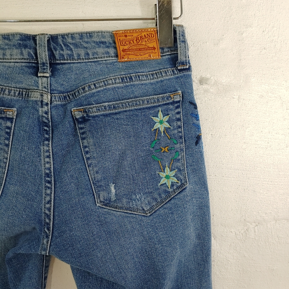 Lucky Brand Embroidered Jeans - Picture 9 of 14
